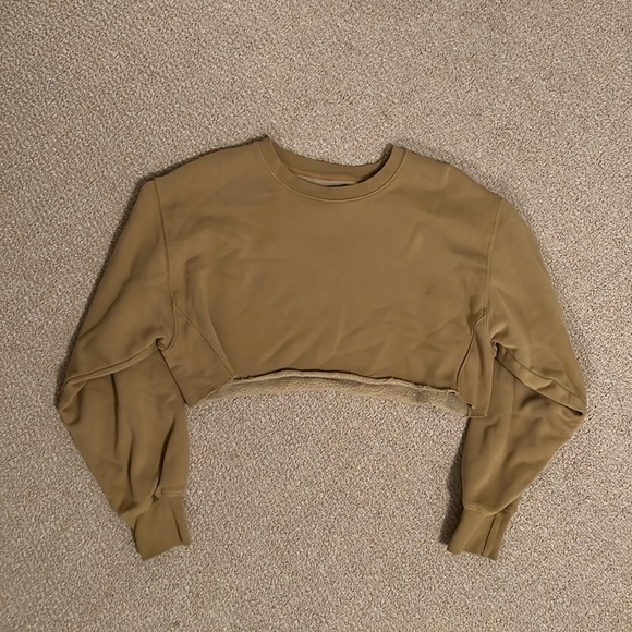Aritiza TNA Cropped Fleece Crewneck - Picture 1 of 2
